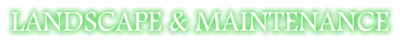 LANDSCAPE & MAINTENANCE